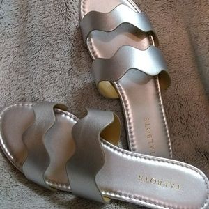Talbot's new silver sandals